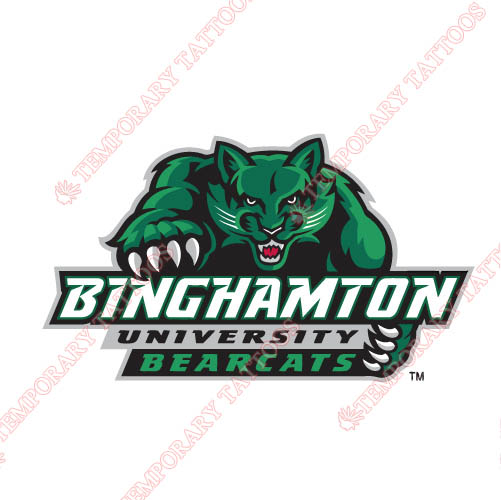 Binghamton Bearcats 2001 Pres Alternate Customize Temporary Tattoos Stickers NO.4003